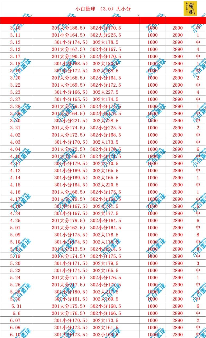 6.10小白篮球以此为准